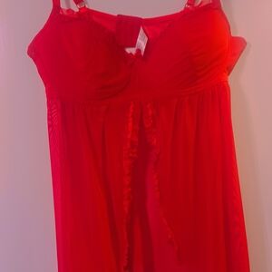 Fashion Nova Vibrant Red Chemise